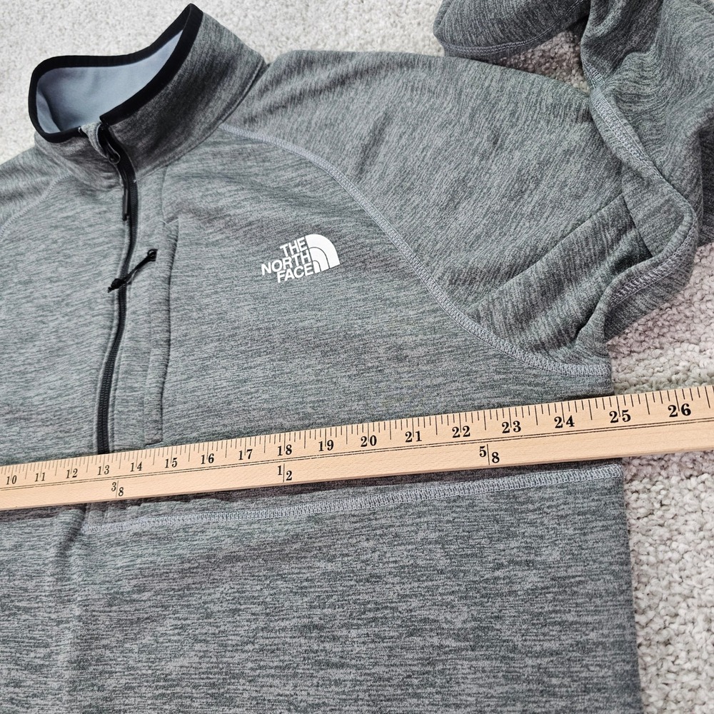 The North Face Canyonlands Mens XL Pullover Half Zip Gray Fleece Jacket Top - Picture 5 of 6